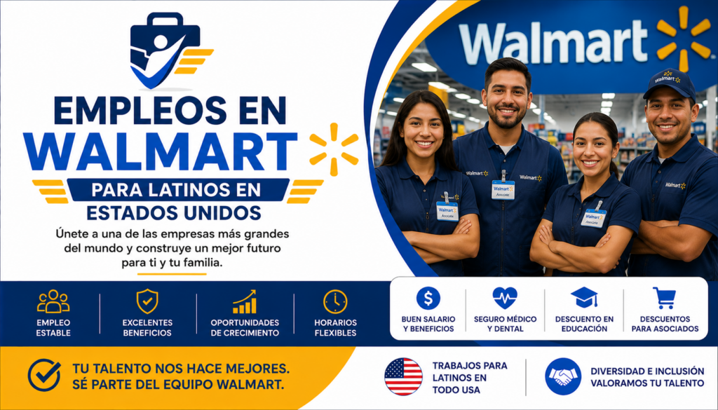 Empleos en Walmart para Latinos en Estados Unidos